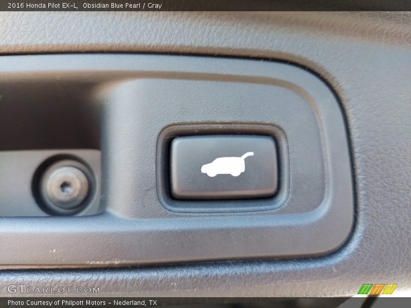 Obsidian Blue Pearl / Gray 2016 Honda Pilot EX-L