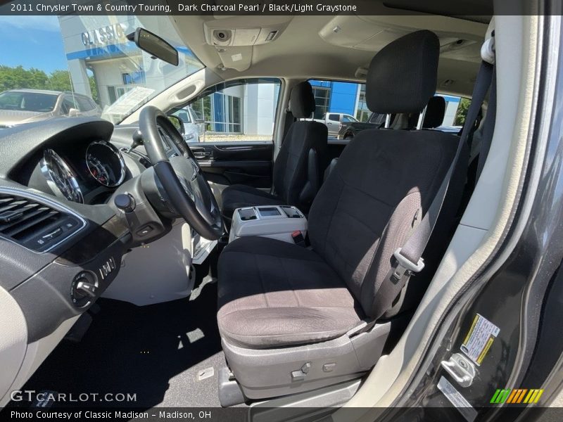 Dark Charcoal Pearl / Black/Light Graystone 2011 Chrysler Town & Country Touring