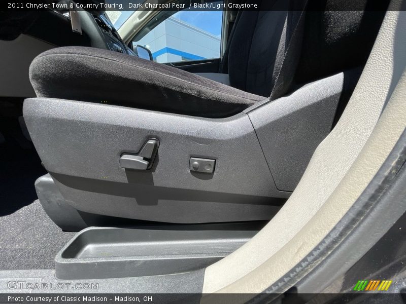 Dark Charcoal Pearl / Black/Light Graystone 2011 Chrysler Town & Country Touring