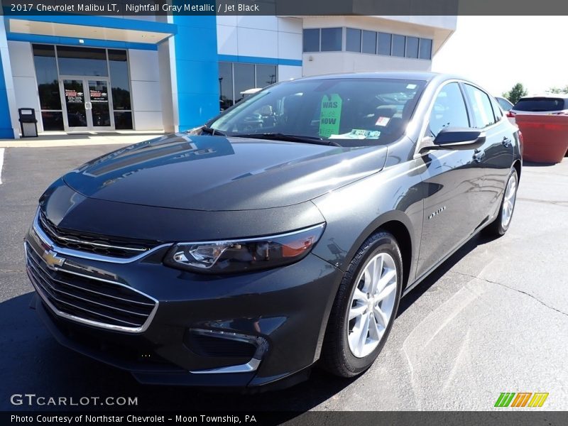 Nightfall Gray Metallic / Jet Black 2017 Chevrolet Malibu LT