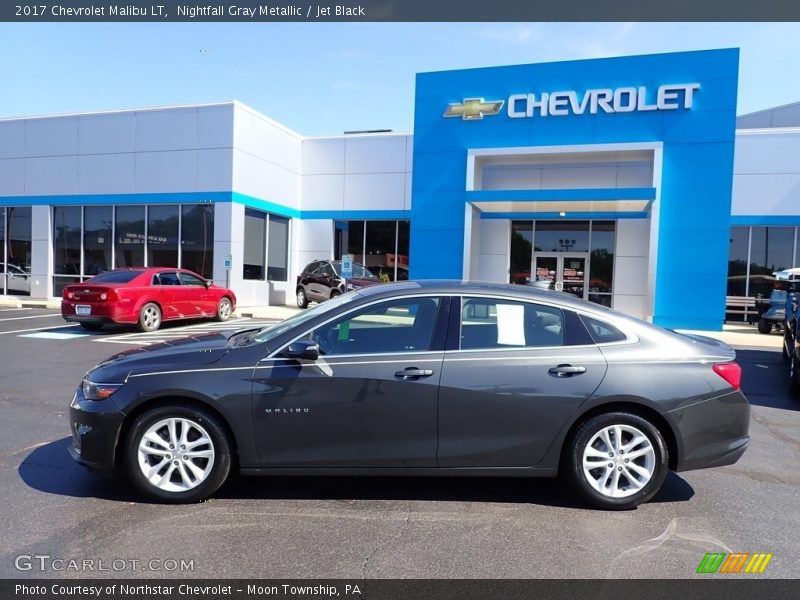 Nightfall Gray Metallic / Jet Black 2017 Chevrolet Malibu LT