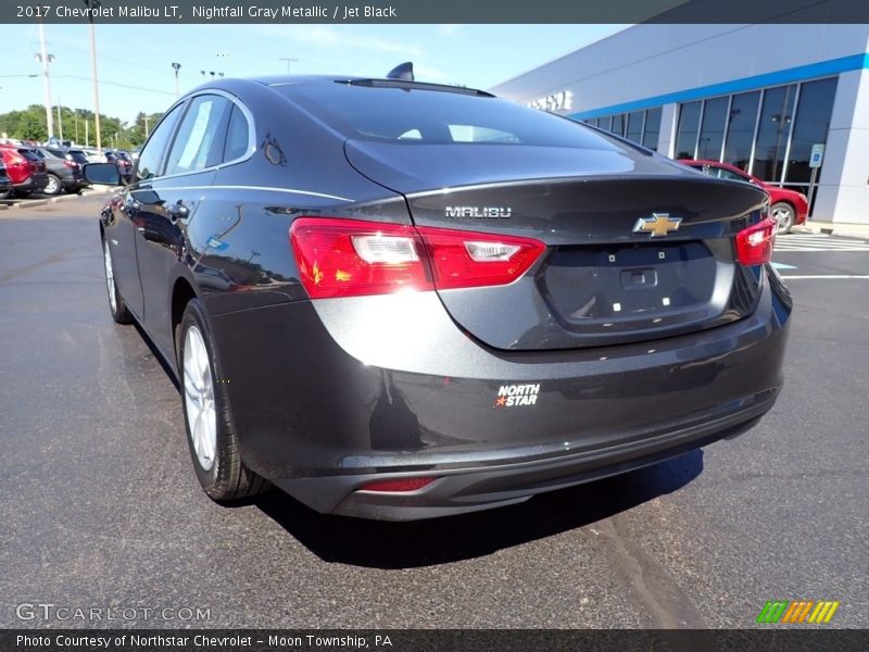 Nightfall Gray Metallic / Jet Black 2017 Chevrolet Malibu LT