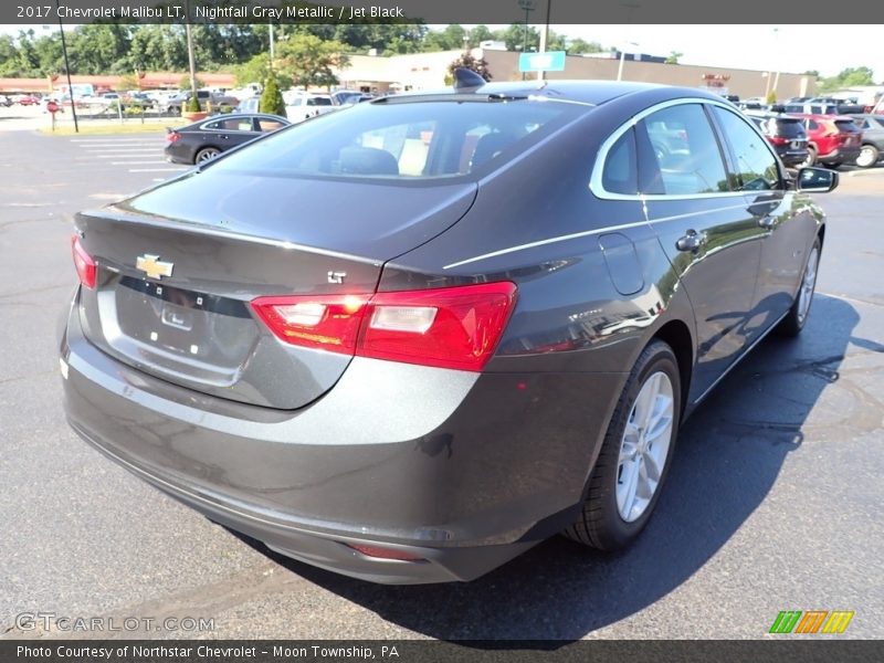 Nightfall Gray Metallic / Jet Black 2017 Chevrolet Malibu LT