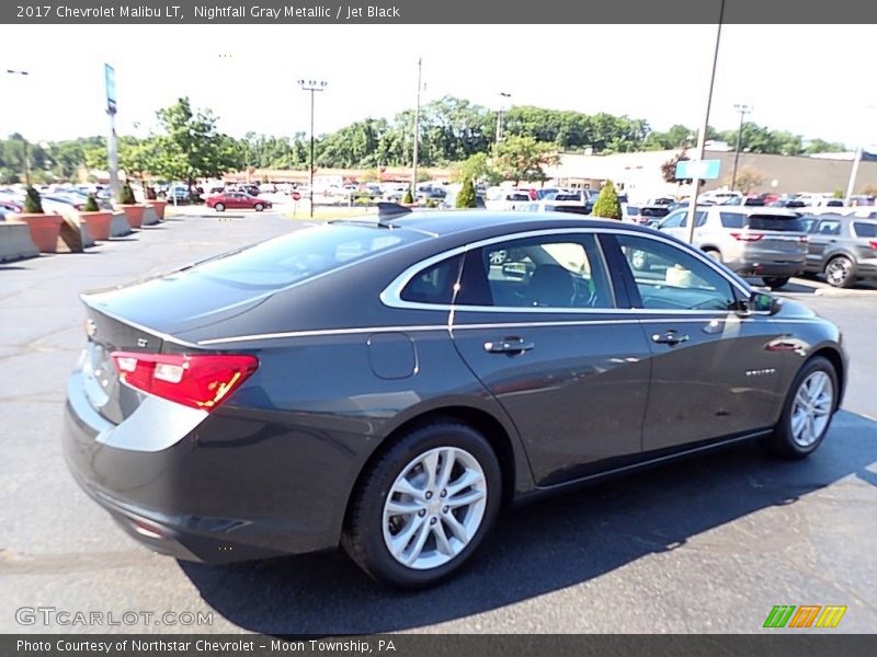Nightfall Gray Metallic / Jet Black 2017 Chevrolet Malibu LT