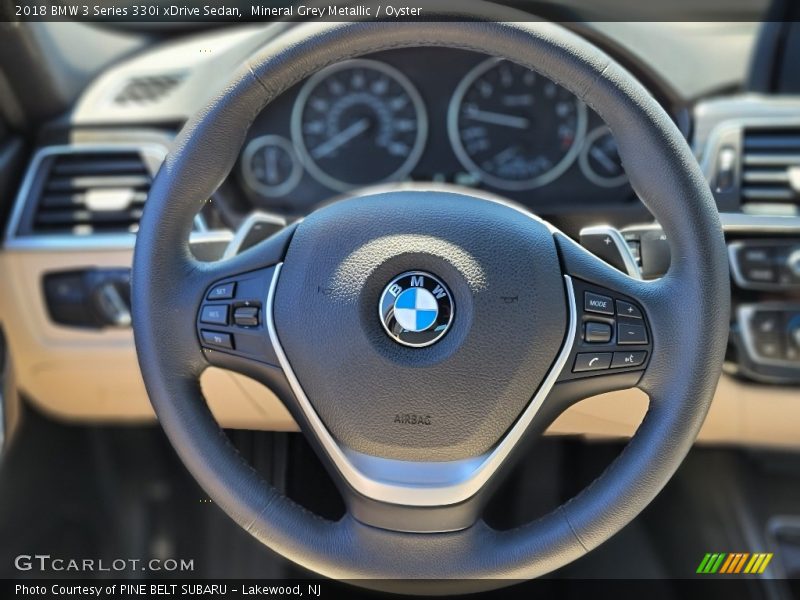 Mineral Grey Metallic / Oyster 2018 BMW 3 Series 330i xDrive Sedan