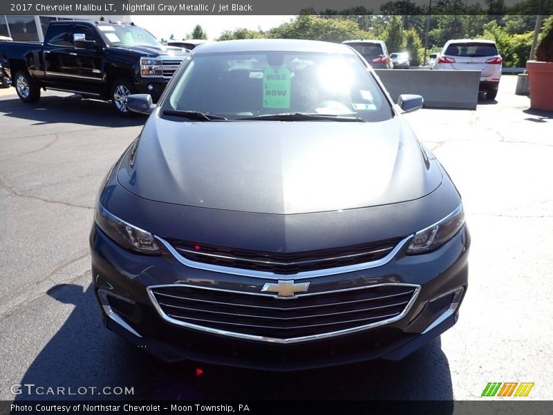 Nightfall Gray Metallic / Jet Black 2017 Chevrolet Malibu LT