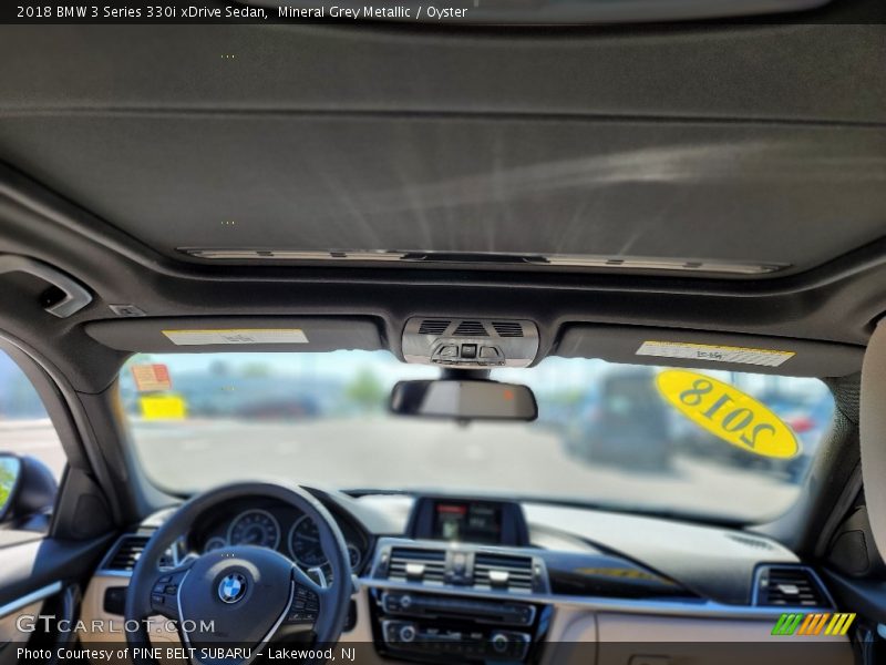 Mineral Grey Metallic / Oyster 2018 BMW 3 Series 330i xDrive Sedan