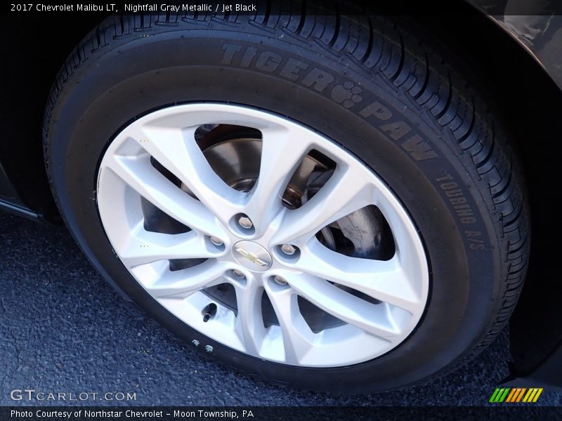 Nightfall Gray Metallic / Jet Black 2017 Chevrolet Malibu LT