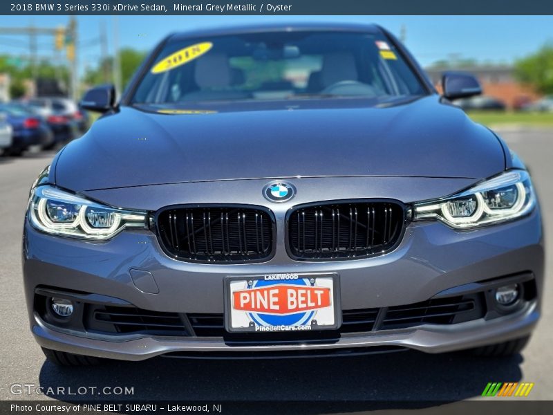 Mineral Grey Metallic / Oyster 2018 BMW 3 Series 330i xDrive Sedan