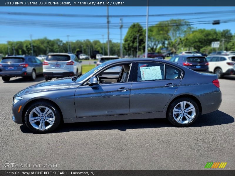 Mineral Grey Metallic / Oyster 2018 BMW 3 Series 330i xDrive Sedan