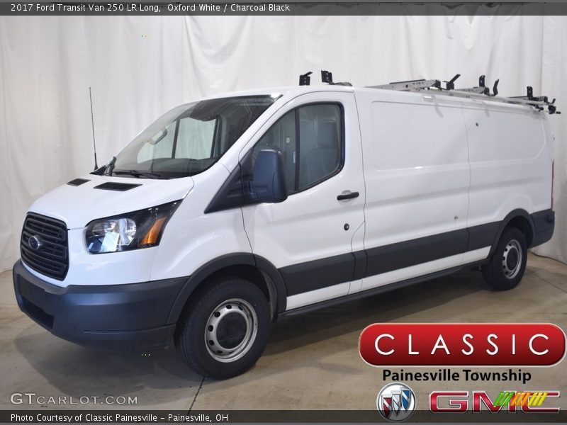 Oxford White / Charcoal Black 2017 Ford Transit Van 250 LR Long