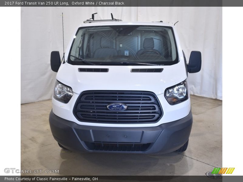 Oxford White / Charcoal Black 2017 Ford Transit Van 250 LR Long