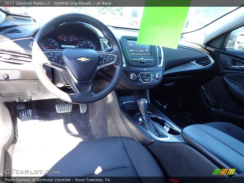 Nightfall Gray Metallic / Jet Black 2017 Chevrolet Malibu LT