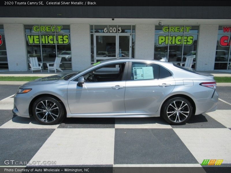Celestial Silver Metallic / Black 2020 Toyota Camry SE