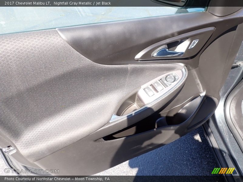 Nightfall Gray Metallic / Jet Black 2017 Chevrolet Malibu LT
