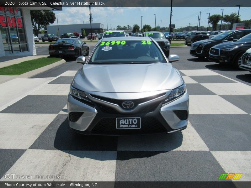 Celestial Silver Metallic / Black 2020 Toyota Camry SE