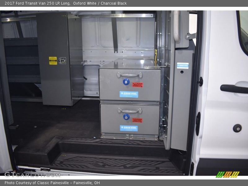 Oxford White / Charcoal Black 2017 Ford Transit Van 250 LR Long
