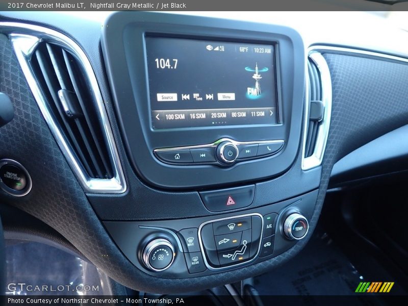 Nightfall Gray Metallic / Jet Black 2017 Chevrolet Malibu LT