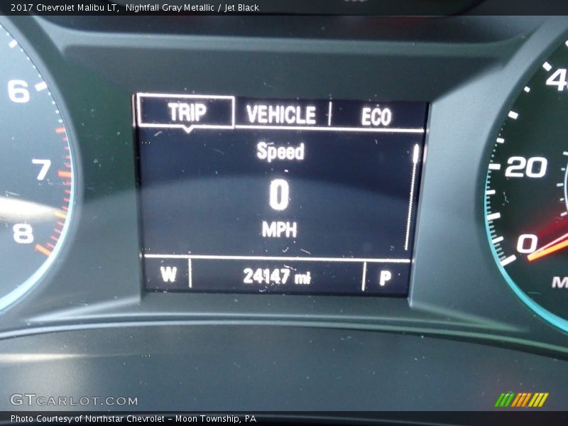 Nightfall Gray Metallic / Jet Black 2017 Chevrolet Malibu LT