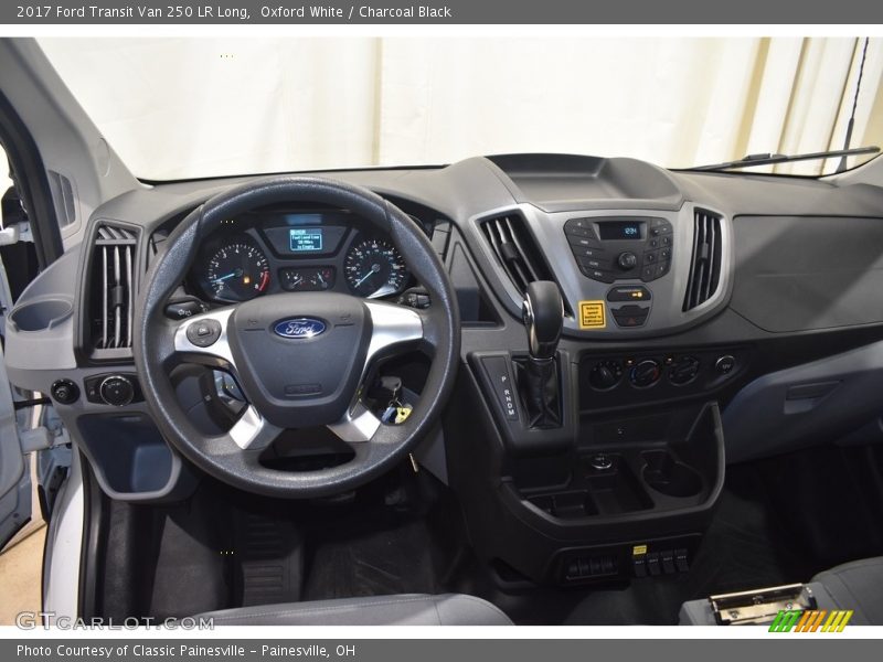 Oxford White / Charcoal Black 2017 Ford Transit Van 250 LR Long