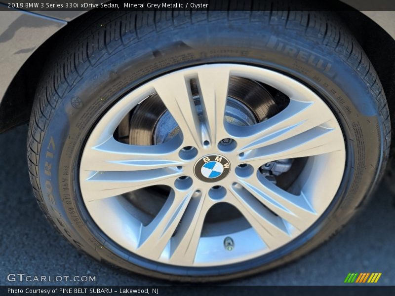 Mineral Grey Metallic / Oyster 2018 BMW 3 Series 330i xDrive Sedan