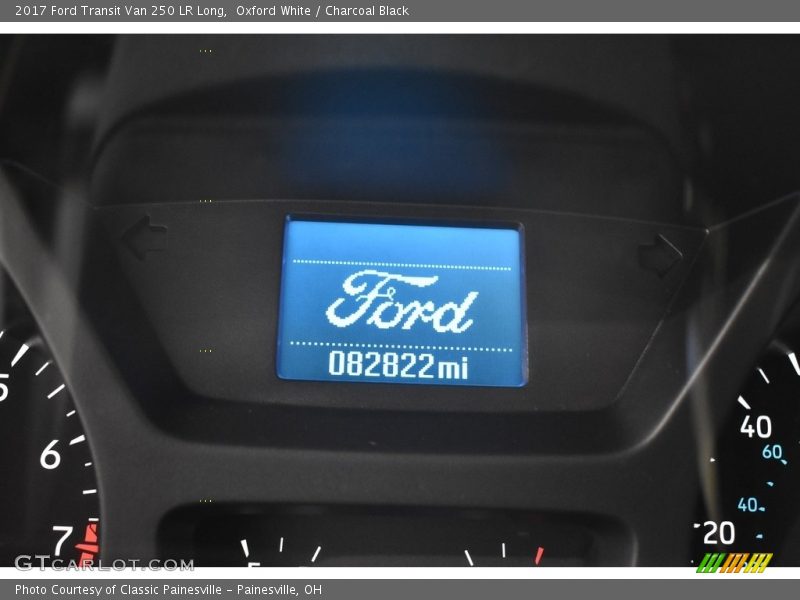 Oxford White / Charcoal Black 2017 Ford Transit Van 250 LR Long