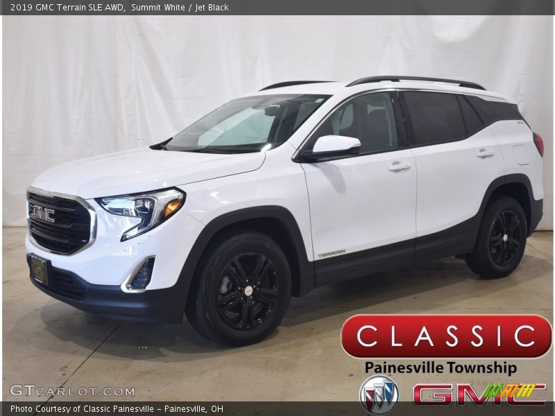 Summit White / Jet Black 2019 GMC Terrain SLE AWD
