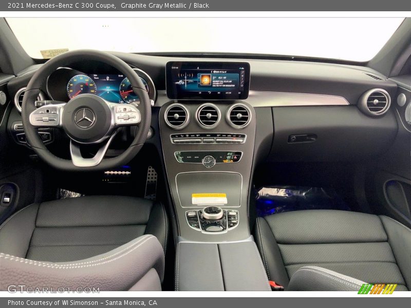 Graphite Gray Metallic / Black 2021 Mercedes-Benz C 300 Coupe