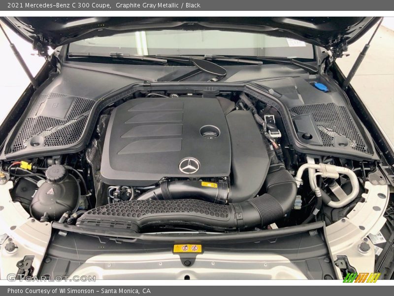 Graphite Gray Metallic / Black 2021 Mercedes-Benz C 300 Coupe