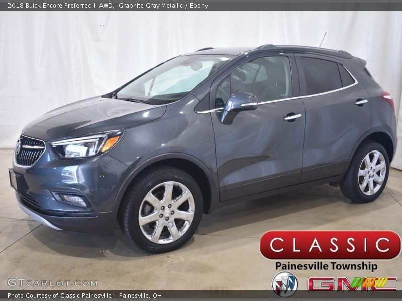 Graphite Gray Metallic / Ebony 2018 Buick Encore Preferred II AWD