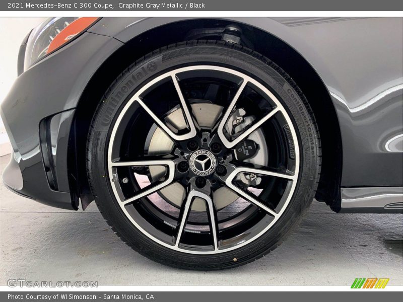 Graphite Gray Metallic / Black 2021 Mercedes-Benz C 300 Coupe
