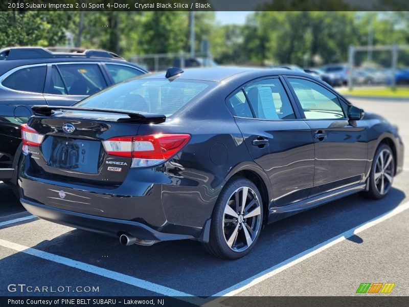 Crystal Black Silica / Black 2018 Subaru Impreza 2.0i Sport 4-Door