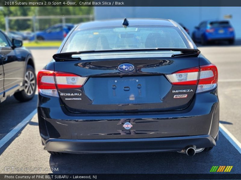 Crystal Black Silica / Black 2018 Subaru Impreza 2.0i Sport 4-Door