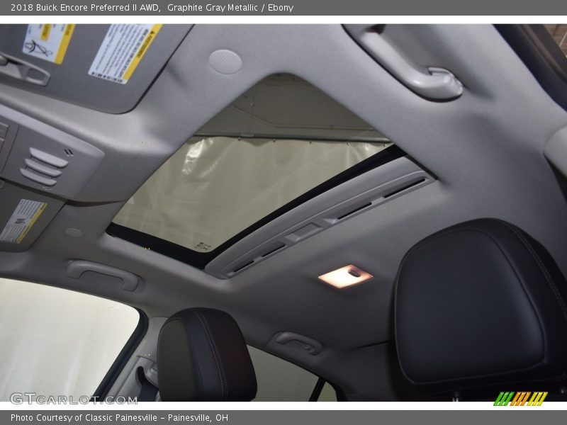Graphite Gray Metallic / Ebony 2018 Buick Encore Preferred II AWD