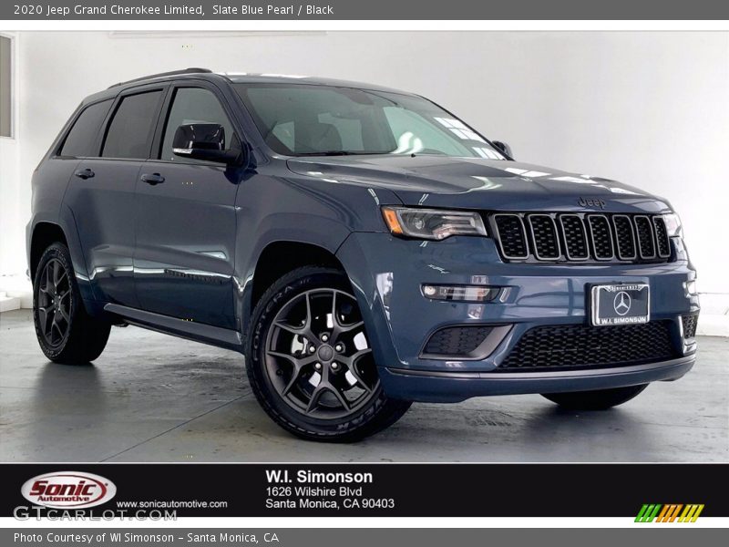 Slate Blue Pearl / Black 2020 Jeep Grand Cherokee Limited
