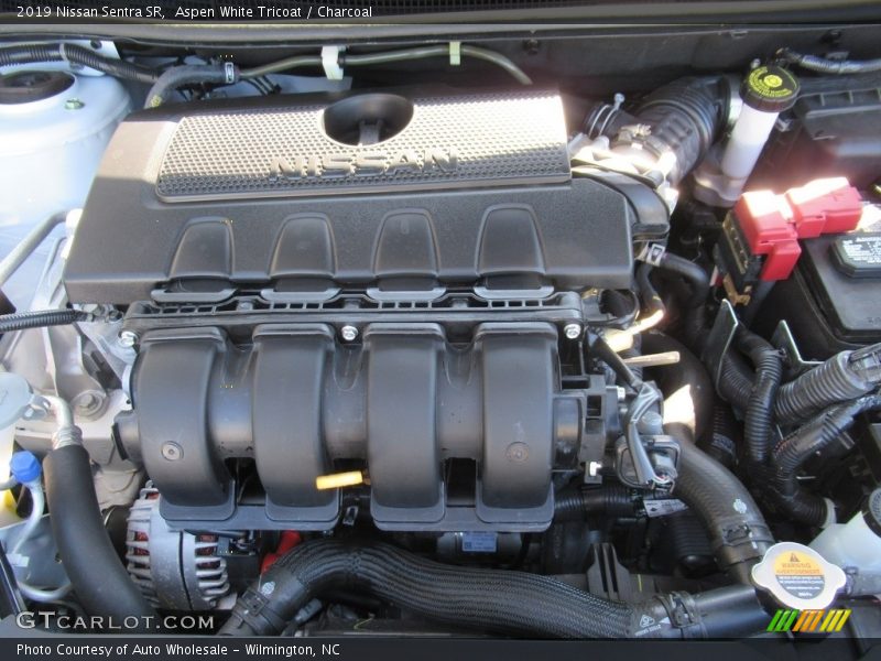 Aspen White Tricoat / Charcoal 2019 Nissan Sentra SR