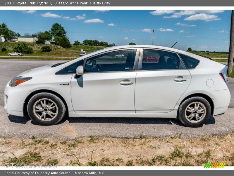 Blizzard White Pearl / Misty Gray 2010 Toyota Prius Hybrid II