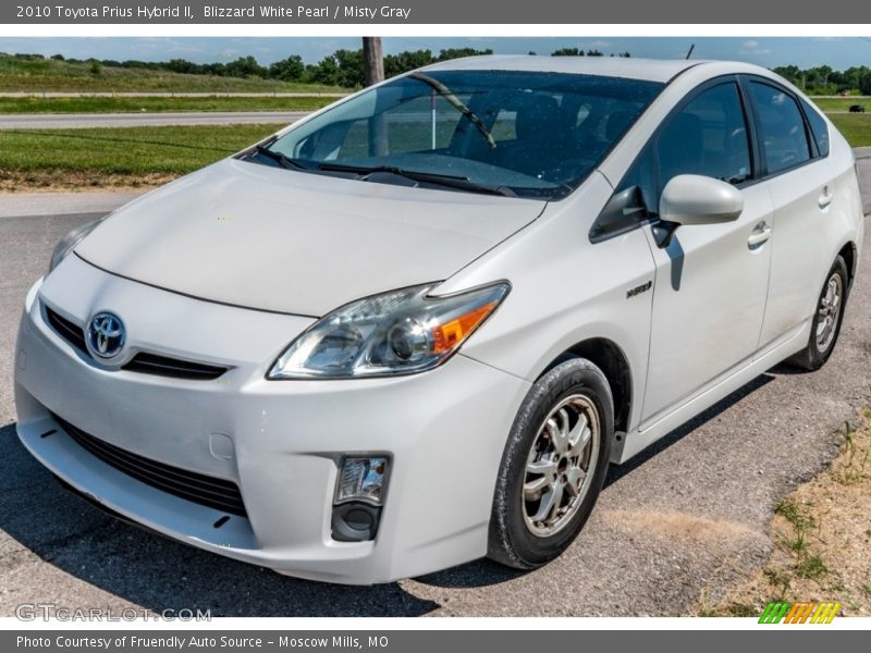 Blizzard White Pearl / Misty Gray 2010 Toyota Prius Hybrid II