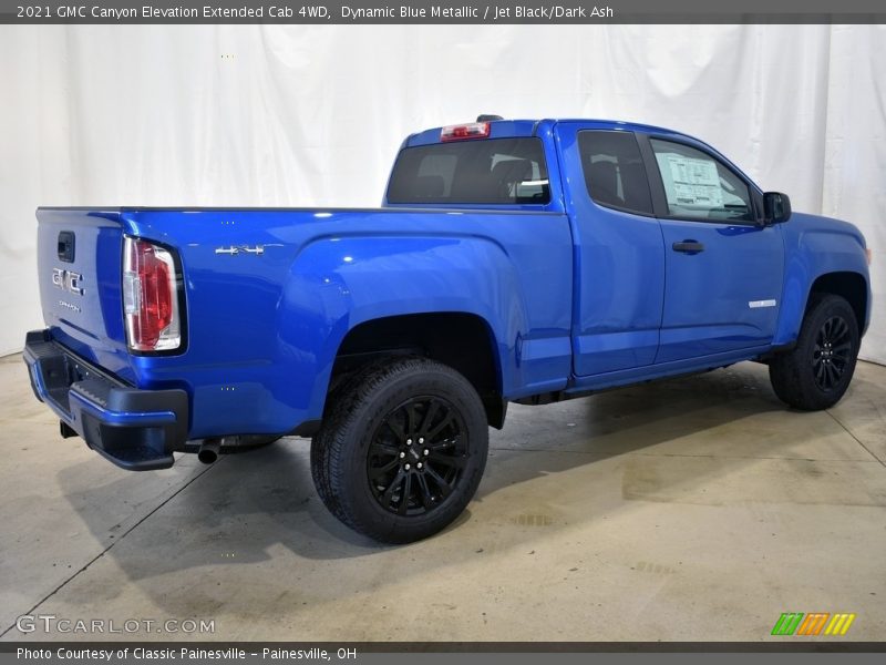 Dynamic Blue Metallic / Jet Black/Dark Ash 2021 GMC Canyon Elevation Extended Cab 4WD
