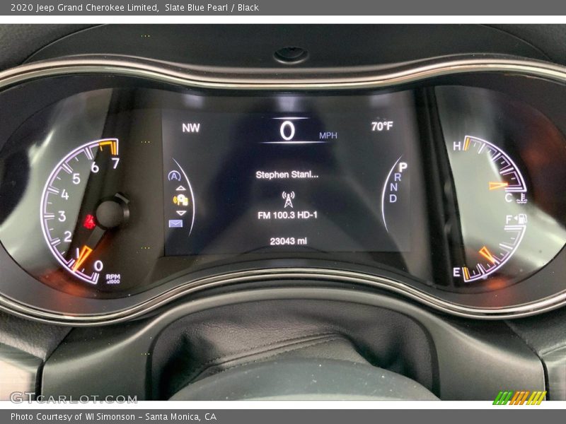  2020 Grand Cherokee Limited Limited Gauges