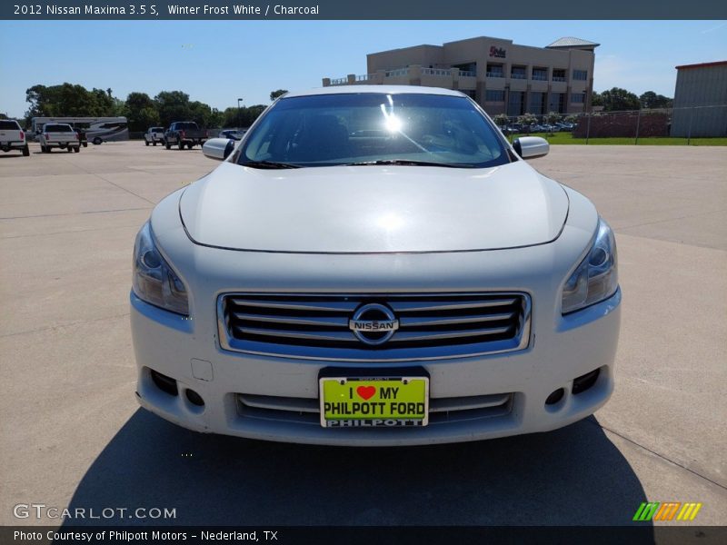 Winter Frost White / Charcoal 2012 Nissan Maxima 3.5 S