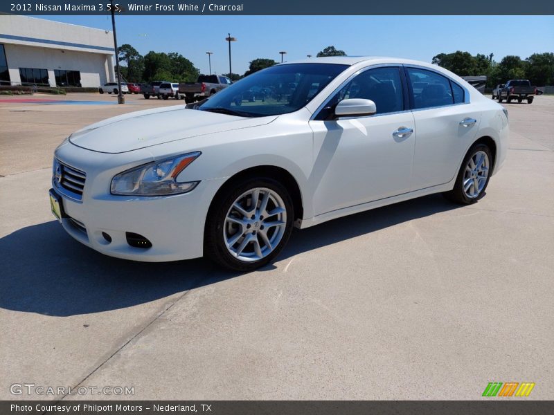 Winter Frost White / Charcoal 2012 Nissan Maxima 3.5 S
