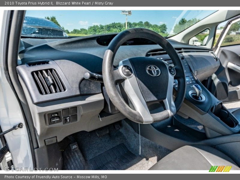 Blizzard White Pearl / Misty Gray 2010 Toyota Prius Hybrid II