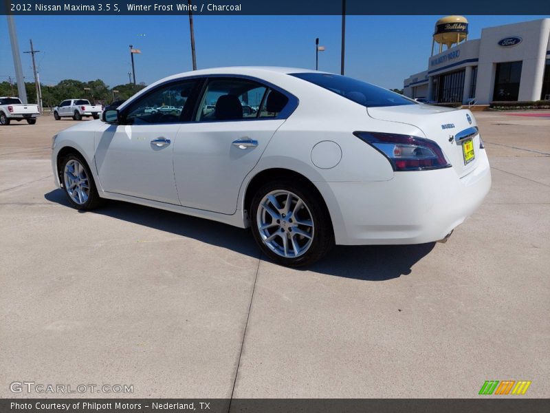 Winter Frost White / Charcoal 2012 Nissan Maxima 3.5 S