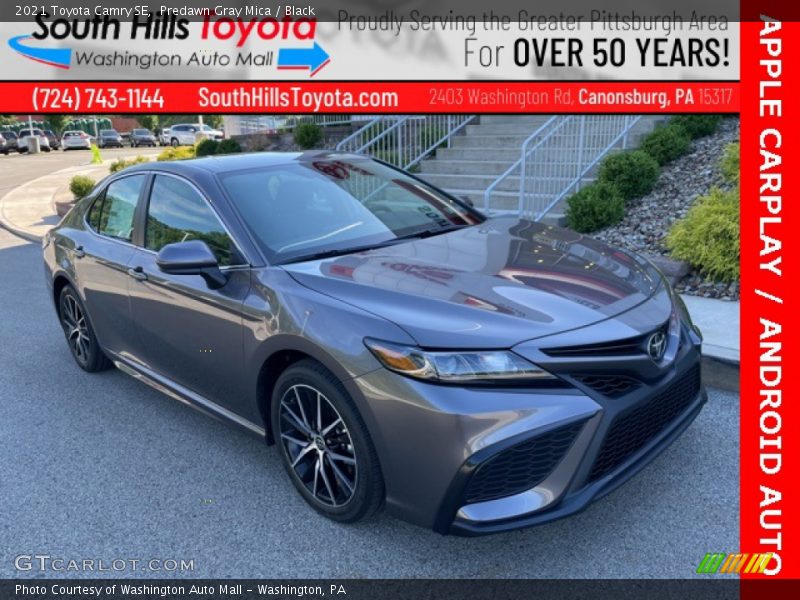 Predawn Gray Mica / Black 2021 Toyota Camry SE