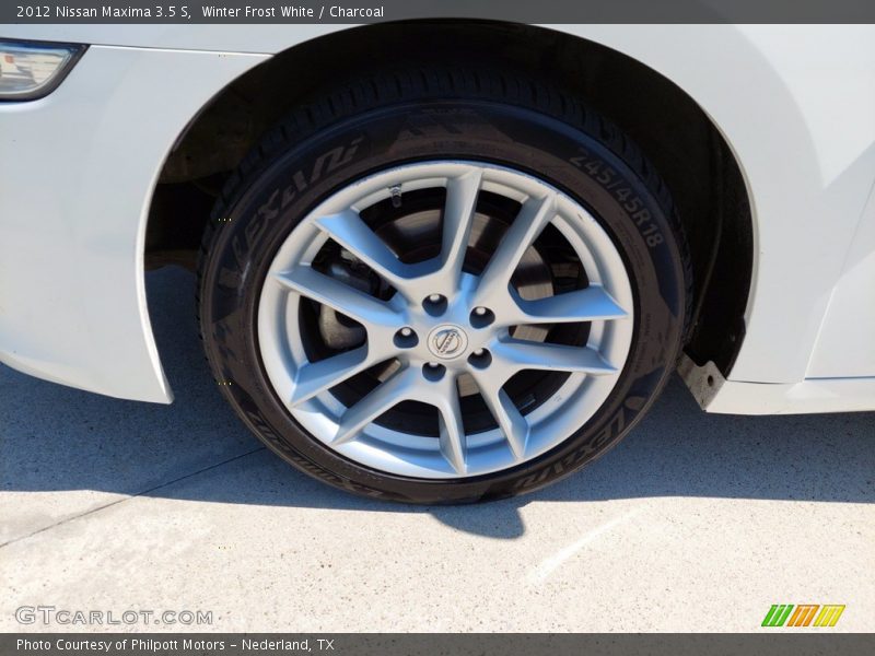 Winter Frost White / Charcoal 2012 Nissan Maxima 3.5 S