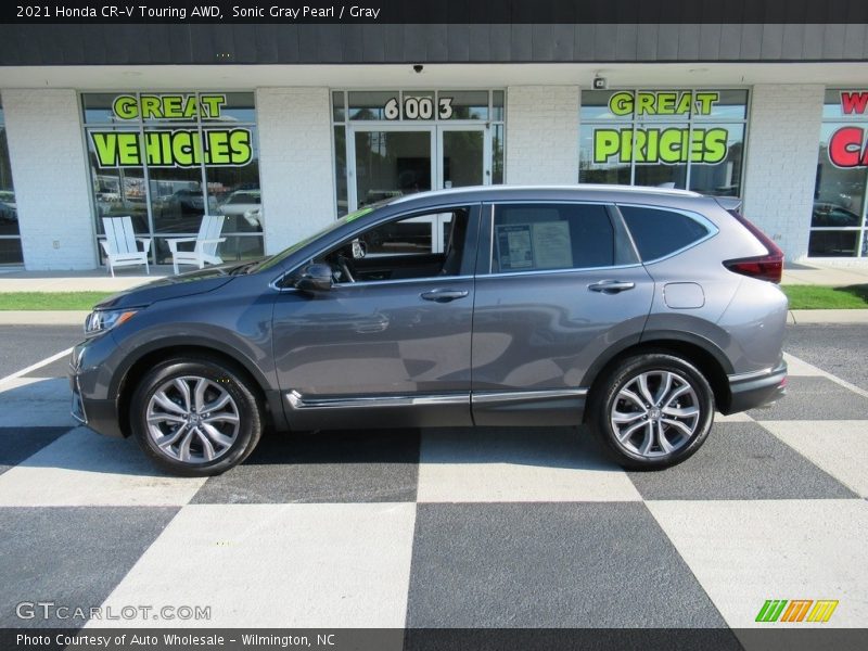 Sonic Gray Pearl / Gray 2021 Honda CR-V Touring AWD