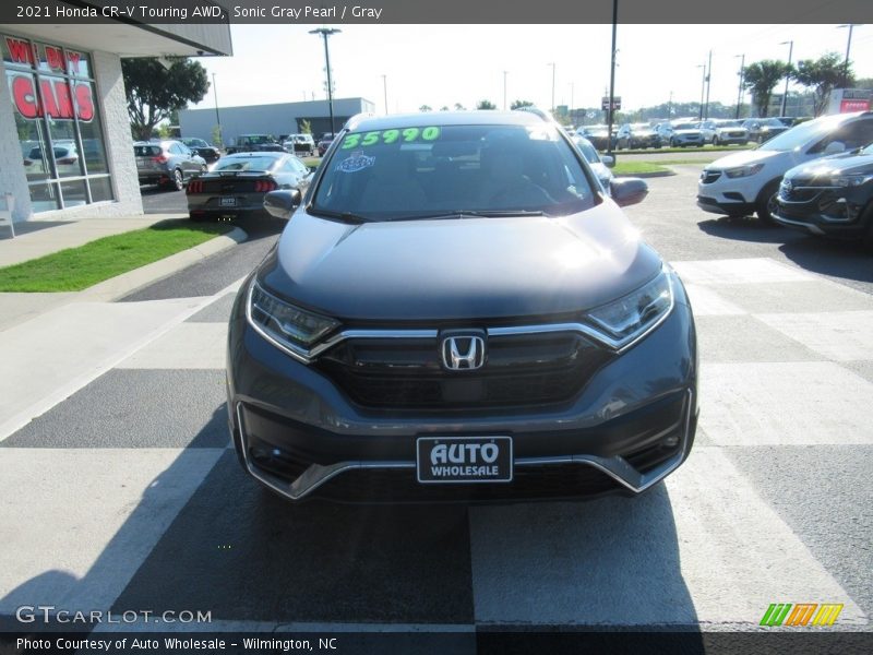 Sonic Gray Pearl / Gray 2021 Honda CR-V Touring AWD