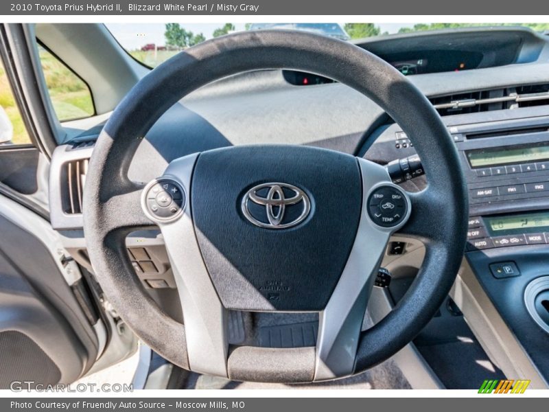 Blizzard White Pearl / Misty Gray 2010 Toyota Prius Hybrid II