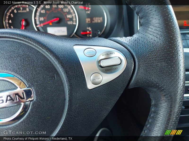 Winter Frost White / Charcoal 2012 Nissan Maxima 3.5 S